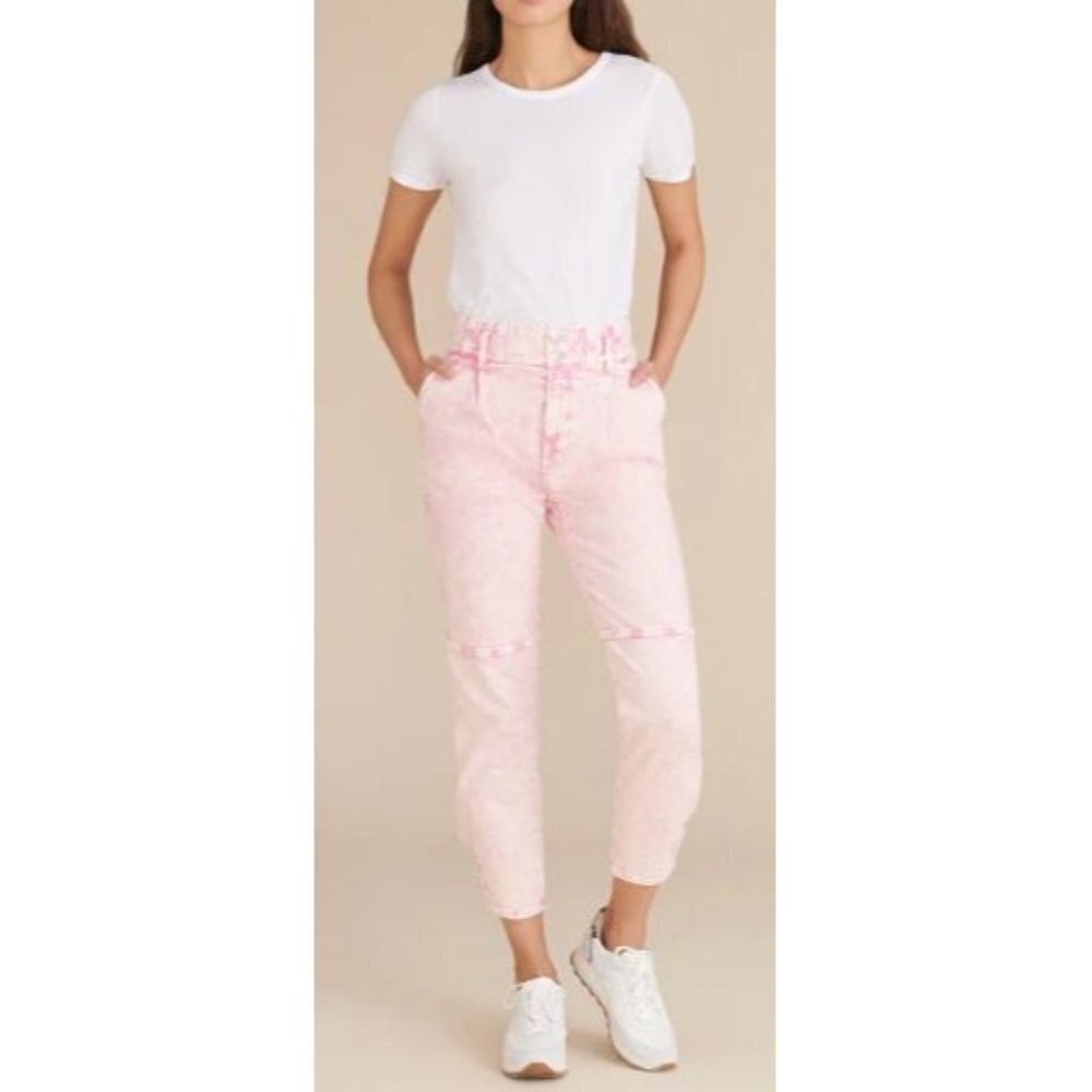NWOT Veronica Beard Monika Tapered Pant Jean Pale Pink-sz 29
